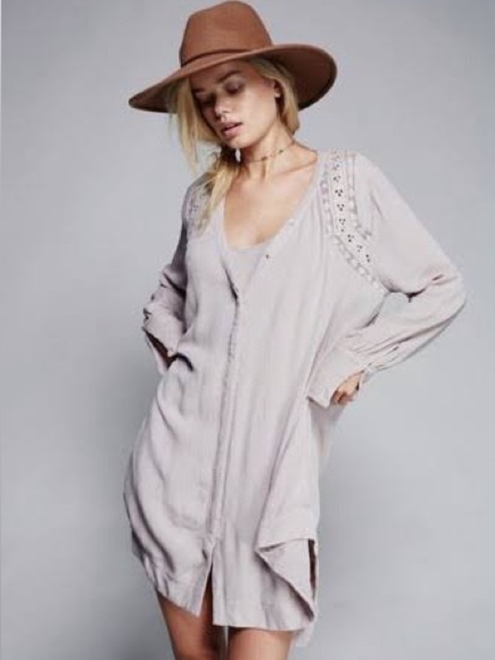 Free People Courtney Victoria shirt dress